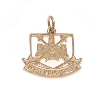 West Ham United złoty brelok 9ct Gold Pendant Castle