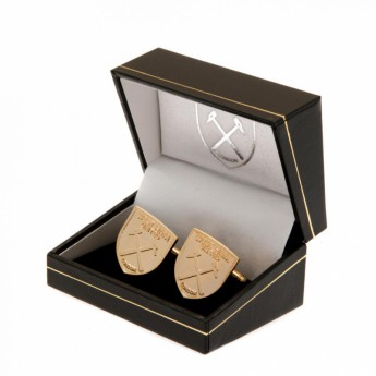 West Ham United spinki mankietowe Gold Plated Cufflinks