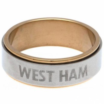 West Ham United pierścionek Bi Colour Spinner Ring X-Large CT