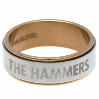 West Ham United pierścionek Bi Colour Spinner Ring X-Large CT