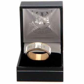 West Ham United pierścionek Bi Colour Spinner Ring X-Large CT