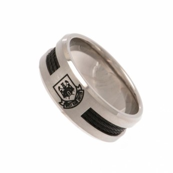 West Ham United opaska Black Inlay Ring Large CT