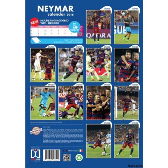 FC Barcelona Neymar kalendarz 2016(297 x 420 mm) A3
