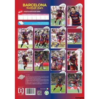 FC Barcelona kalendarz football stars (297 x 420 mm) A3