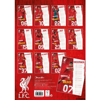 FC Liverpool kalendarz (297 mm x 420 mm)A3