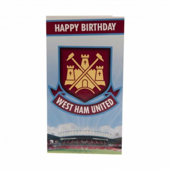 West Ham United życzenia urodzinowe Birthday Card CT