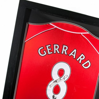 Liverpool obrazek w ramce Gerrard Signed Shirt Honours (Framed)