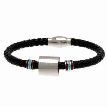 Aston Vila bransoletka skórzana Colour Ring Leather Bracelet