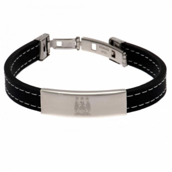 Manchester City opaska silikonowa Stitched Silicone Bracelet EC