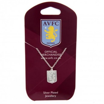 Aston Vila naszyjnik z zawieszką Silver Plated Pendant & Chain