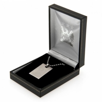 Manchester City naszyjnik z zawieszką Dog Tag & Chain EC