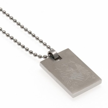 Manchester City naszyjnik z zawieszką Dog Tag & Chain EC