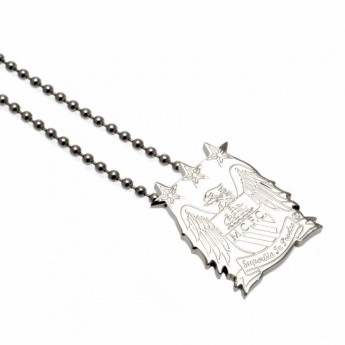 Manchester City naszyjnik z zawieszką Stainless Steel Pendant & Chain EC LG