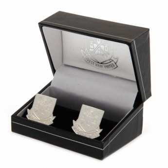 West Ham United spinki mankietowe Silver Plated Cufflinks CR CT