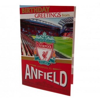 Liverpool życzenia urodzinowe Pop-Up Birthday Card