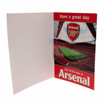 Arsenal życzenia urodzinowe Musical Birthday Card