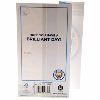 Manchester City życzenia urodzinowe Birthday Card