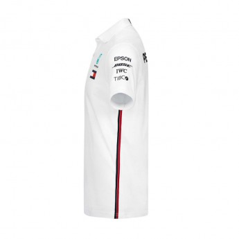 Mercedes AMG Petronas męska koszulka polo white F1 Team 2019