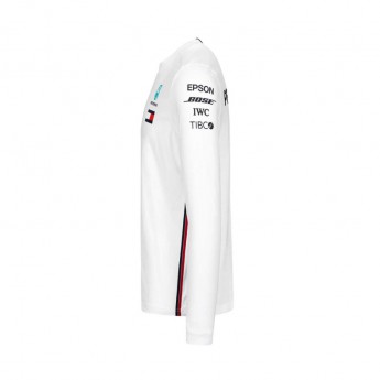 Mercedes AMG Petronas męska koszulka z długim rękawem white F1 Team 2019