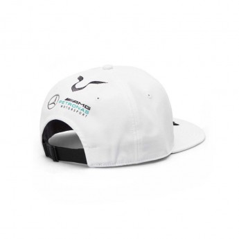 Mercedes AMG Petronas czapka flat baseballówka white Brim Hamilton F1 Team 2019