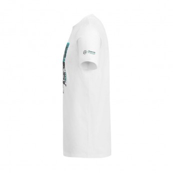 Mercedes AMG Petronas koszulka męska white Hamilton Graphic F1 Team 2019