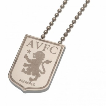 Aston Vila naszyjnik z zawieszką stainless steel pendant & chain LG