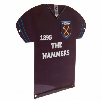 West Ham United metalowy znak Metal Shirt Sign