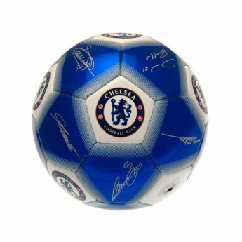 Chelsea piłka z podpisami Mini Ball Signature