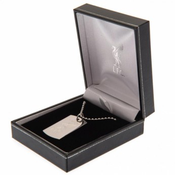 Liverpool naszyjnik z zawieszką Champions Of Europe Engraved Dog Tag & Chain