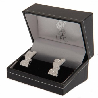 Liverpool spinki mankietowe Silver Plated Formed Cufflinks LB