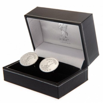 Liverpool spinki mankietowe Champions Of Europe Silver Plated Cufflinks