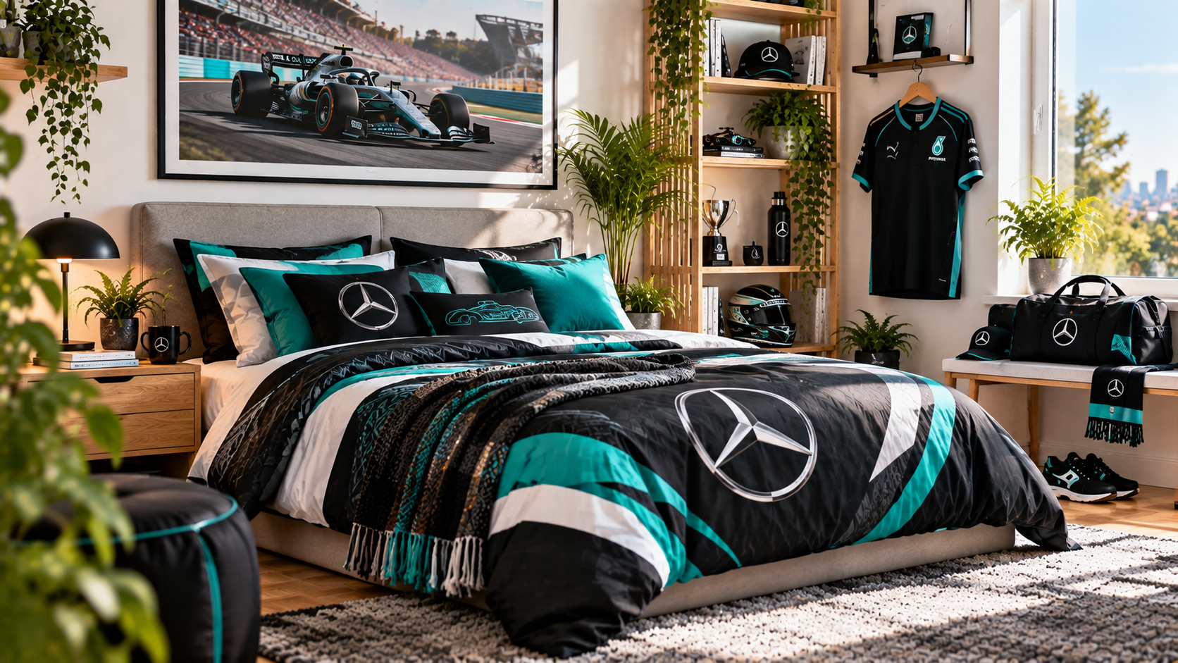 Inspiracja na pokój kibica Mercedes AMG Petronas