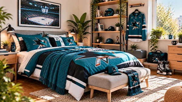 Inspiracja na pokój kibica San Jose Sharks