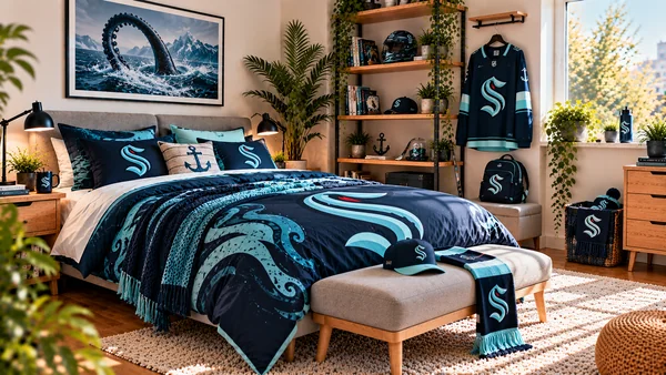 Inspiracja na pokój kibica Seattle Kraken
