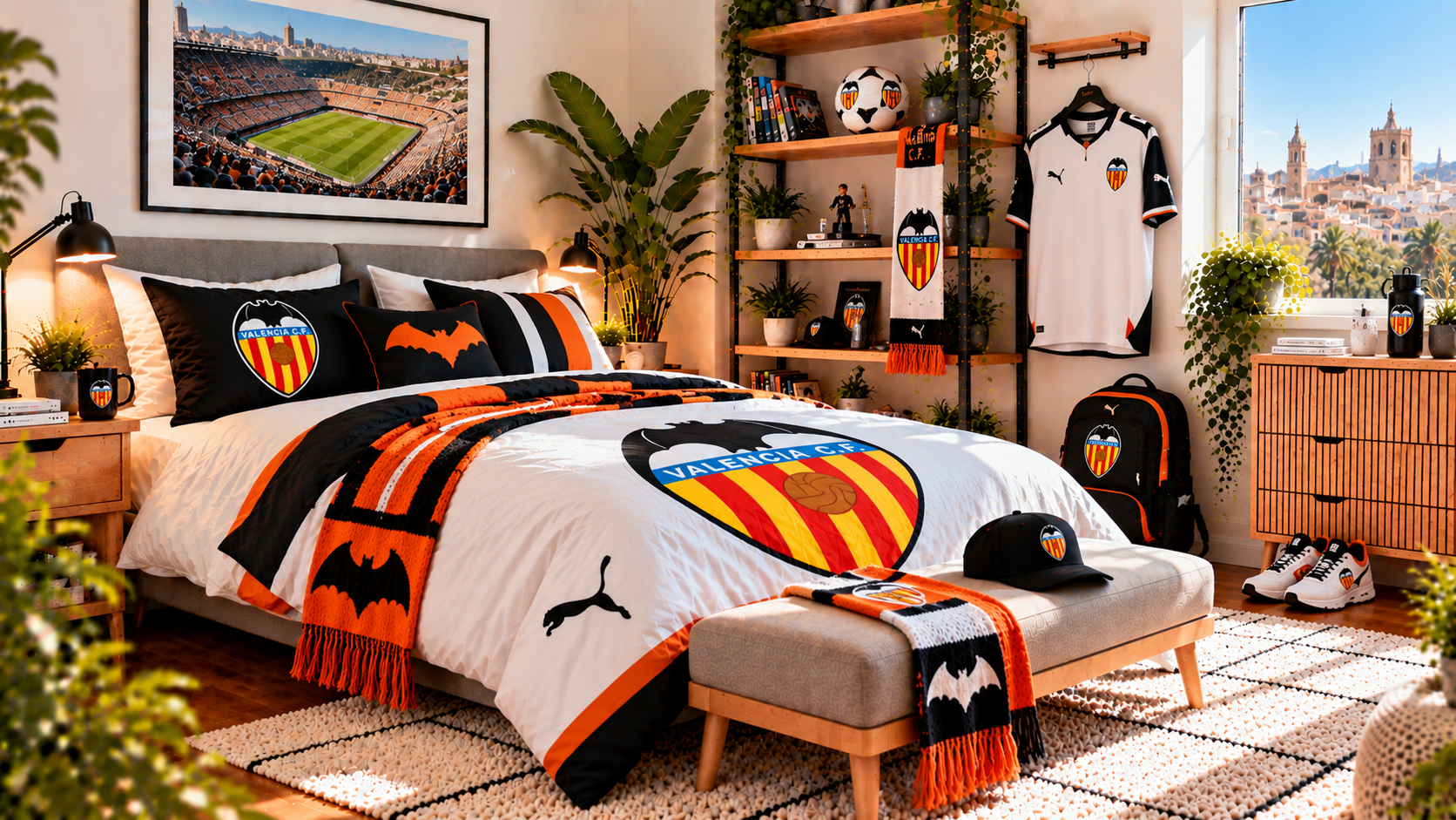 Inspiracja na pokój kibica Valencia CF