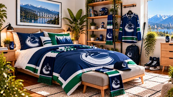 Inspiracja na pokój kibica Vancouver Canucks