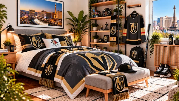 Inspiracja na pokój kibica Vegas Golden Knights