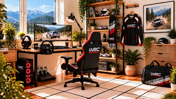Inspiracja na kącik do pracy dla kibica WRC Championship